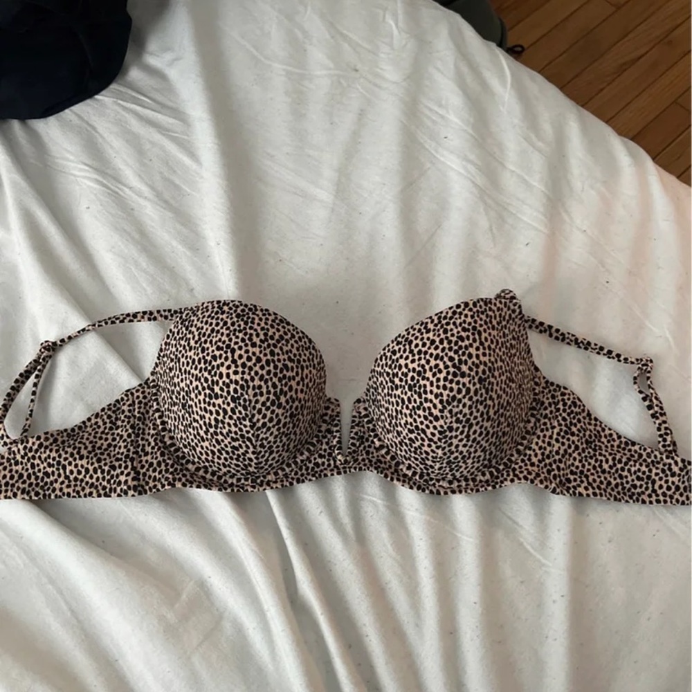 Cheetah Print Bikini Top